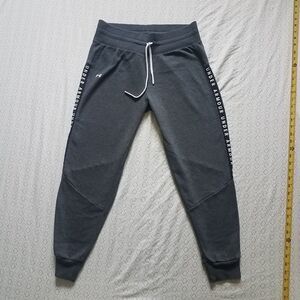 Under Armour Pants Mens Medium Black Mesh Loose Pockets Drawstring Stretch